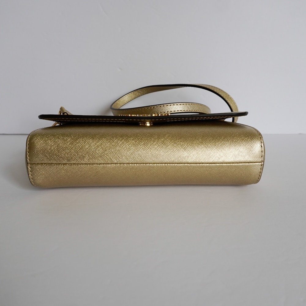 Michael Kors Jet Set M Pouchette Xbody Pale Gold_6